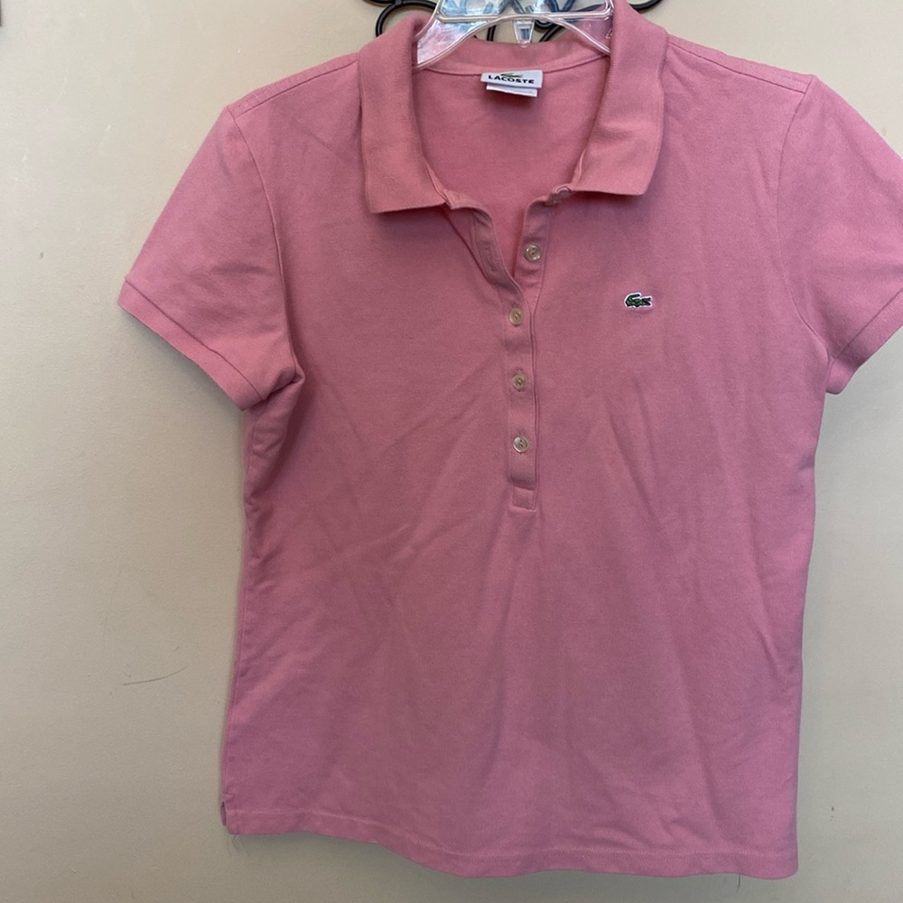 Lacoste womens pink izod size 44 Euro